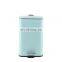 new items 2022 stainless steel square trash bin office slim lid design pedal bin