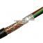 Black PVC Shielded Signal Control Power Cable  Screened Wire RVVP4*0.5mm