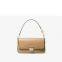 Leather double shoulder strap baguette underarm bag shoulder messenger bag women's bag
