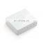 Fiber to the home 4 core 4 port SC/LC plastic junction case fiber optic faceplate box with mini splice tray