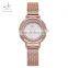 SHENGKE SK Delicate Lady Watch Stainless Steel Mesh Band Dazzling Crystal Decorated Quartz Watches Custom Logo Watch OEM  K0076L