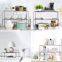 Expandable Stackable Cabinet Shelf Kitchen Counter Rack Organizer Multipurpose Pantry Bedroom Bathroom Storage Racks