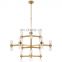 Margita Medium Chandelier Cylindrical double-ended glass lampshade Ceiling Lamp for living room dining room bathroom