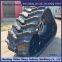 Crawler chassis harvester modified with half chain rail anti slip and anti sinking