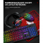 RGB Backlight Keyboards 1600 DPI Optical Mouse 4 in 1 2.4G Keyboard Mouse Headset Mousepad Combos Mechanical Gaming Sets