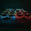 Party and Event Supplies Promotion LED Glasses, Custom LOGO Mix Colors LED Light up Sunglasses