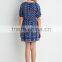 Latest Dress Designs Girls Clothing With Abstract Print Summer Dress