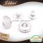 Garment Accessory White Coat Sterling Silver Press Stud Buttons