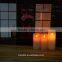 simulated flame ivory wax moving flame led candle with remote