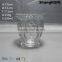 130ml Classic Tea Cup Drinking Glass Embossed Clear Glassware