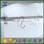 Organize All Satin Nickel Glass Shelf with metal Bar Kitchen accessory