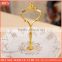 white porcelain fashion 2 tier cake plate, wedding cake stand,mini cake stand with golden