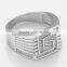 CYW Trendy prevalent silver men ring model with cubic jewelry male ring