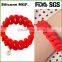 Custom Promotion silicone Rubber Wrist bracelets for gifts