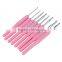 8 Size Soft Plastic Handle Multicolor Knitting Needles Mied Aluminum Crochet Hook Knit Needle Set Sewing Tools 2.5-6mm