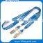 Fabric polyester lanyards with metal clasp for events