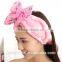 100% cotton hair band for sports baby headband with flowers wholesale