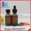 30ml round boston glass bottle with glass dropper amber glass essential oil bottle wholesale