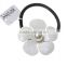 high quality elegant white flower plastic acrylic elastic hair ties headband girls hair accessories