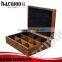 Luxury walnut wooden packing case for tea