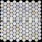 different round freshwater shell mosaic tile,chinsese river shell