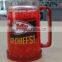 2015 hot sale NFL double wall gel beer freezer mug,frosty mug,ice mug