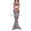 mermaid tails for girls summer children halloween costumes for kids party Fish scales cosplay fancy dress with bra