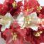 Lily Red White Handmade Mulberry Paper Flower, Wedding Party, Christmas, Scrap-booking Crafts, Wholesale