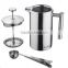 Double wall Stainless steel coffee press French press