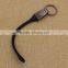 Wholesale high quality black leather keychain/blank key chain leather for sale