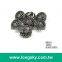 (#B6010/13mm) antique silver plated fashion flower pattern shank buttons maker