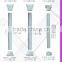 2016 High Quality Good price beautiful polystyrene roman square pillar design