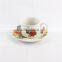 Beautiful porcelain tableware tea cup and saucer for wedding
