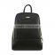 Stylish style custom wholesale high quality ladies leisure black leather backpack