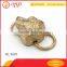 Cool dog head with high quality zinc alloy , handbag accessories .