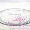 Hot Dishes Wedding Gold Silver clear glass beaded charger plates