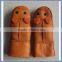 Supply Fur lined leather baby mittens from factory