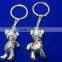 "I love London" bear couple toy cute design keychain