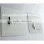 White temperd glass writing board memo board with office supplies