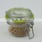150ml Clear Hermetic Glass Spice Jar with Metal Clip and Silicon Ring & Glass Candy Jar