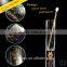 Bottom Filled in 24K Gold Foil Long Drink Highball Flutes Pattern Glass