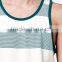 Daijun OEM summer men's white and blue cotton stripe dri fit tank top