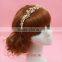 Luxury Stunning Pearls Gold Clear Wedding Tiara Bridal Crown Hair accessories