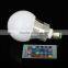 10W E27 RGB Color Changing LED Bulb Spot Light Flood Lamp 85-265V+Remote Control CJ-RGBQPD-015