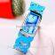 Top quality Fashion Women Round Decorated Bangle Cuff Analog Quartz Bracelet Watch