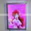 Wall mounted clear funny acrylic digital photo frame with led light