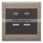 two gang telephone socket pressure-line type