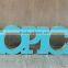 blue wholesale craf laser cut wooden letter for decoration