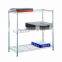 3 Tier Chrome Wire Shelving Unit Metal Rack