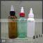 Plastic Dropper Bottles E Vapor Cig Liquid 30ml PET dropper bottle with twist cap&childproof red cap30ml 60ml